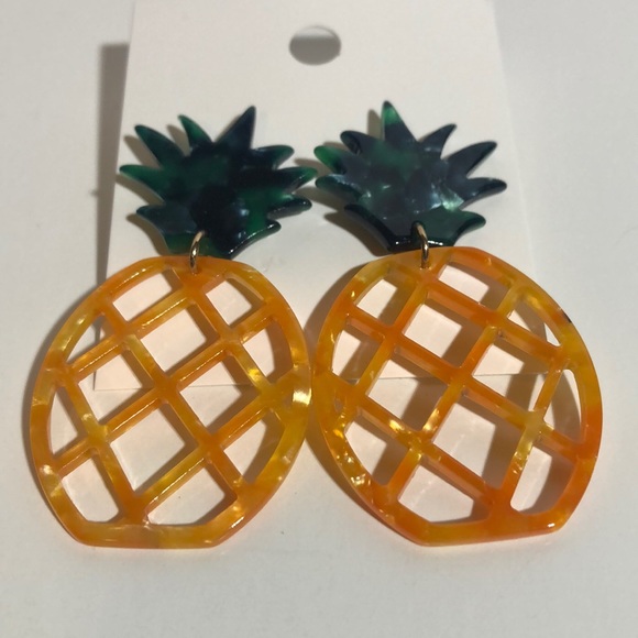 Pineapple Drop Earrings - Picture 2 of 5